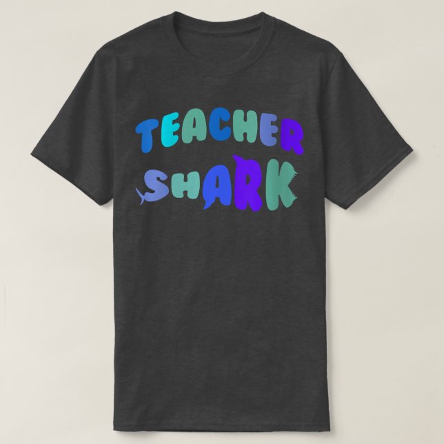 Camiseta Womens Teacher shark gift to appreciation teacher  (Diseño del anverso)