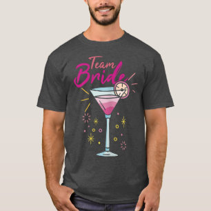 Camiseta Womens Team Bride bridal wedding party hen hen tou