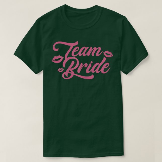 Camiseta Womens Team Bride Wedding Day Bridal Shower Brides (Diseño del anverso)