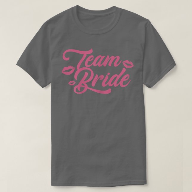 Camiseta Womens Team Bride Wedding Day Bridal Shower Brides (Diseño del anverso)