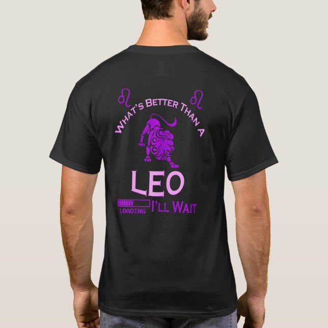 Camiseta Womens Team Leo Zodiac Leo Girl Leo Queen Astrolog (Reverso)