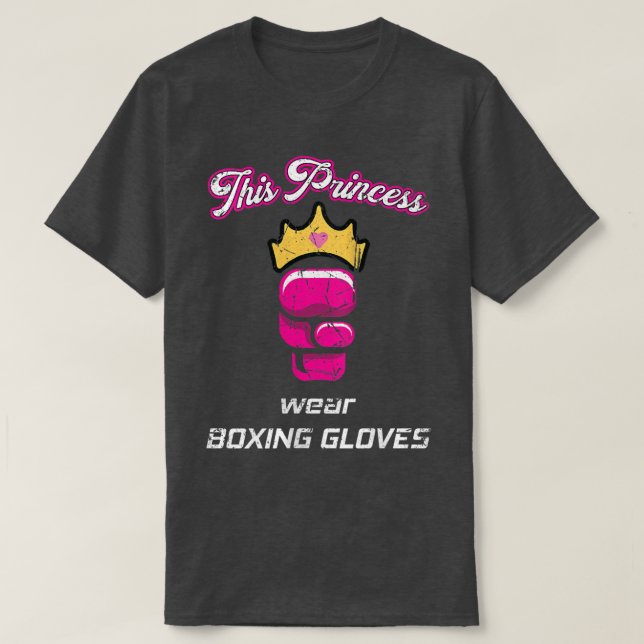 Camiseta Womens This Princess Wears Boing Gloves Quote Vint (Diseño del anverso)