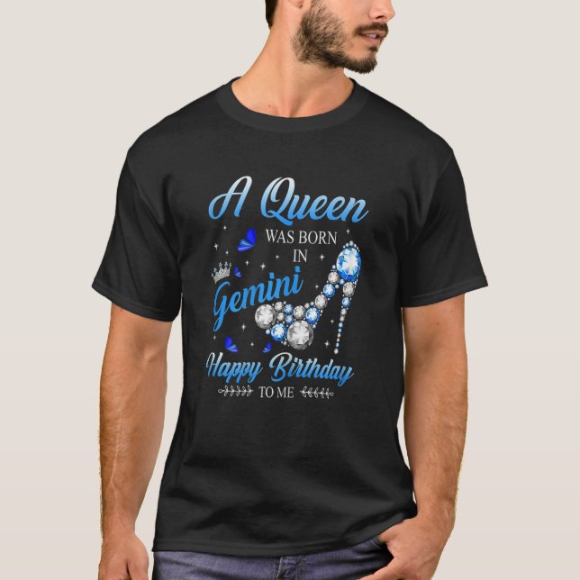 Camiseta Womens This Queen was Born In January Happy Brithd (Anverso)