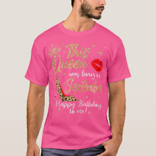 Camiseta Womens This Queen Was Born In September Happy Birt