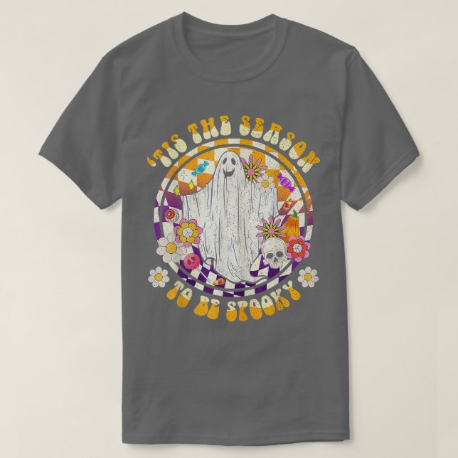Camiseta Womens Tis The Season To Be Spooky Halloween Pumpk (Diseño del anverso)