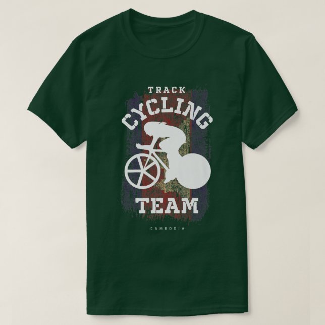 Camiseta Womens Track Cycling Cambodia Road Bike Speed Cycl (Diseño del anverso)