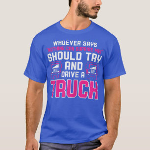 Camiseta Womens Trucking Country Trucker Diesel Freight Tru