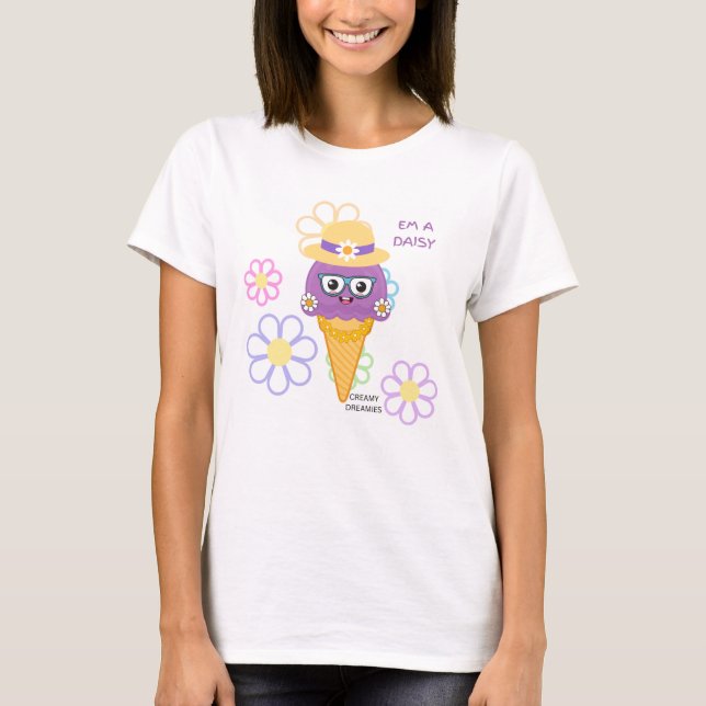 Camiseta womens tshirt EM A DAISY Creamy Dreamies (Anverso)