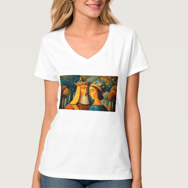 Camiseta Womens V-Neck T-Shirt (Anverso)