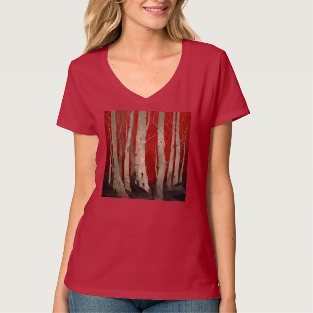Camiseta Womens V-Neck T-Shirt (Anverso)