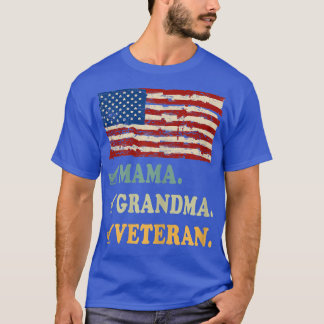 Camiseta Womens Veterans Recognition Day Blessed Nana First