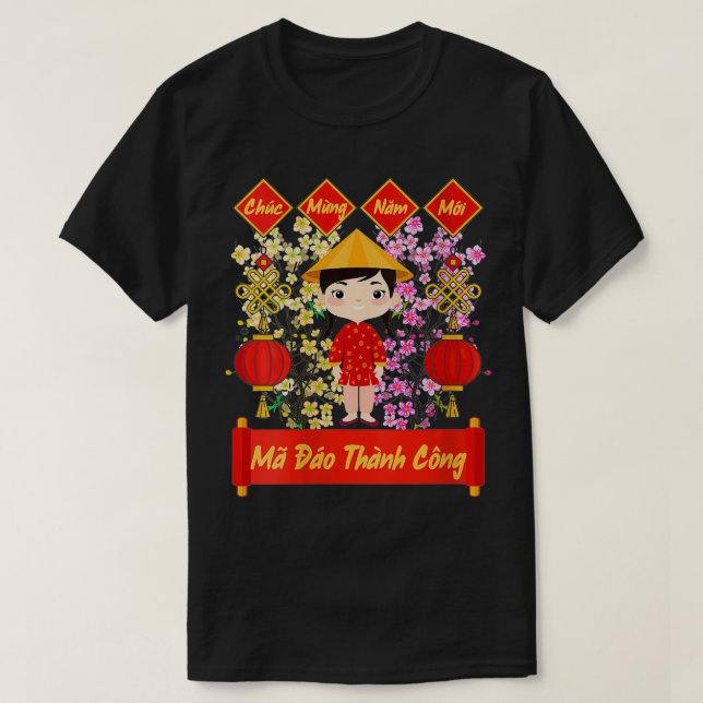Camiseta Womens Vietnamese New Year Decorations  Tet 2022 C (Diseño del anverso)