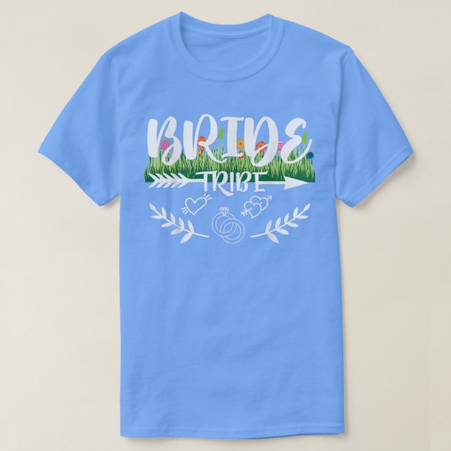 Camiseta Womens Wedding Bride Bridal Tribe Bachelorette Par (Diseño del anverso)