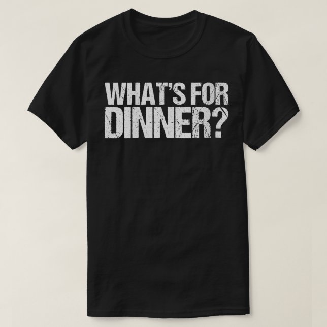 Camiseta Womens What's For Dinner VNeck (Diseño del anverso)