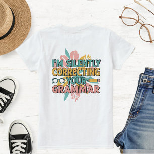 Camiseta Women's White T-Shirt with Irony and Funny Sarcast