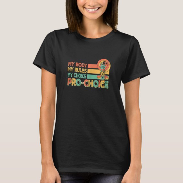 Camiseta Womens Womans Rights for an Pro Choice Feminist 3 (Anverso)