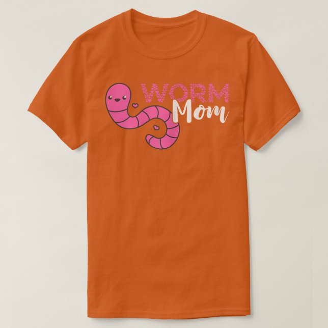 Camiseta Womens Worm Farmer Mom Mother Vermiculture Red Wig (Diseño del anverso)