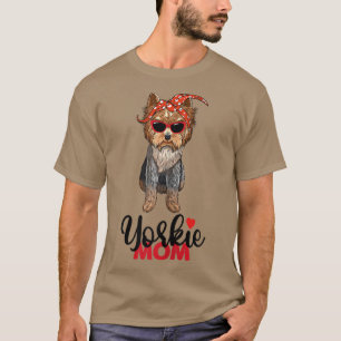 Camiseta Womens Yorkie Mama I Love Yorkie Yorkshire Terrier