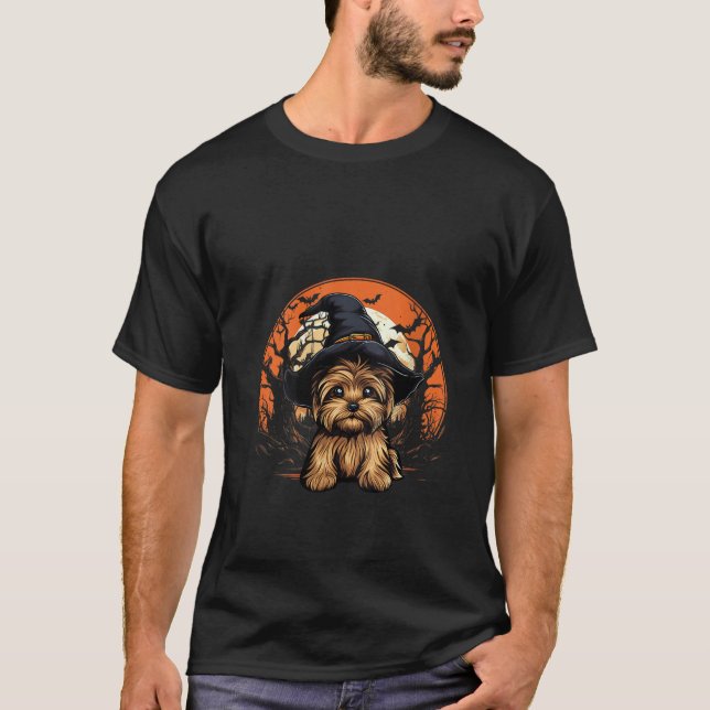 Camiseta Womens Yorkshire Terrier Dog Lover Halloween Spook (Anverso)