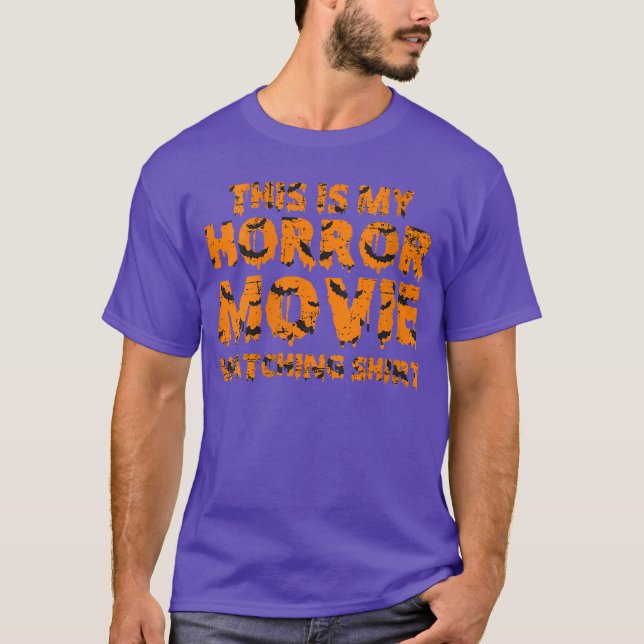 Camiseta Womenshis Is My Horror Movie Watching Halloween VN (Anverso)