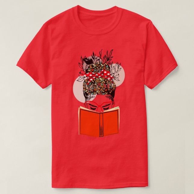 Camiseta Womenx27s Wildflowers Book Lovers Graphics 4 (Diseño del anverso)