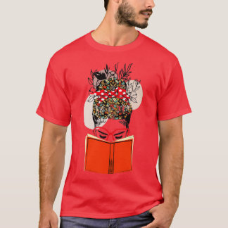 Camiseta Womenx27s Wildflowers Book Lovers Graphics 4