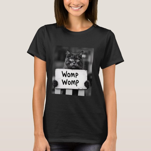 Camiseta Womp Cat Graciosa Meme De Moda Gen Z (Anverso)
