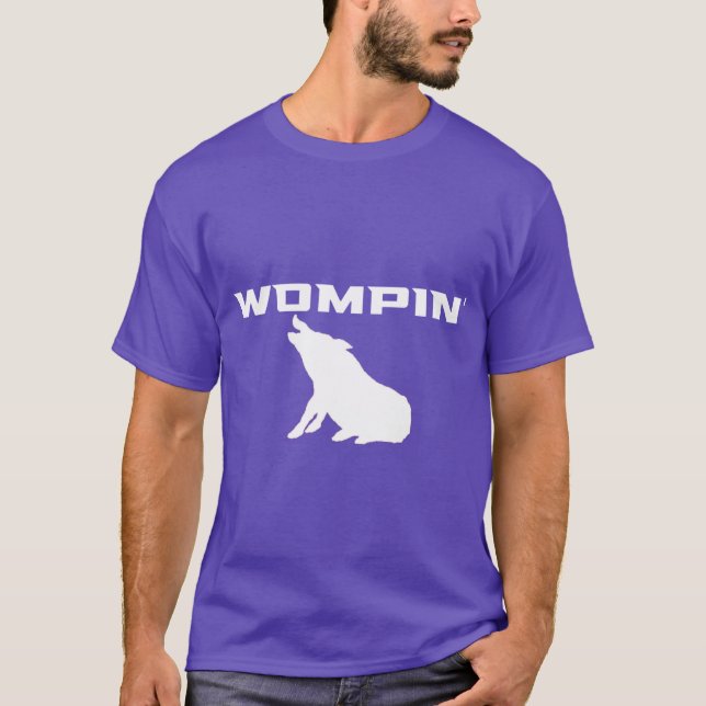 Camiseta WOMPIN blanco Talla grande (Anverso)