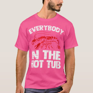 Camiseta Won All In The Hot TubFunny Cajun Crawfish Bo