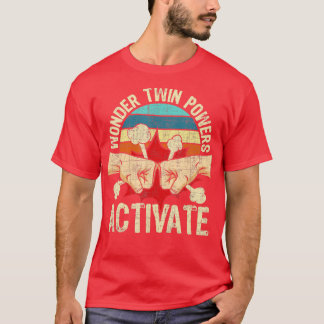 Camiseta Wonder Twin Powers Activar Twins Brother Sister S