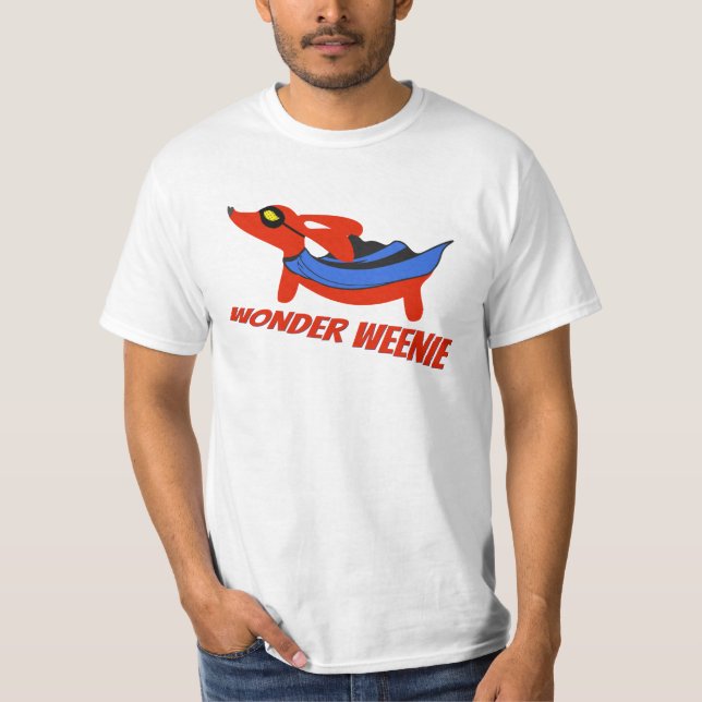 Camiseta Wonder Weenie Dachshund Unisex Shirt (Anverso)