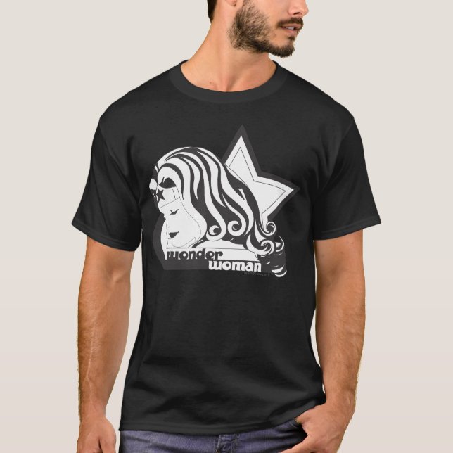 Camiseta Wonder Woman B&W Star (Anverso)