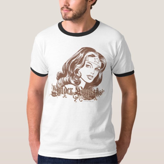 Camiseta Wonder Woman Brown (Anverso)