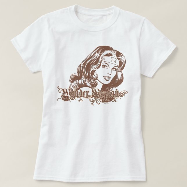 Camiseta Wonder Woman Brown (Diseño del anverso)