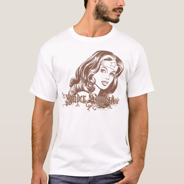 Camiseta Wonder Woman Brown (Anverso)