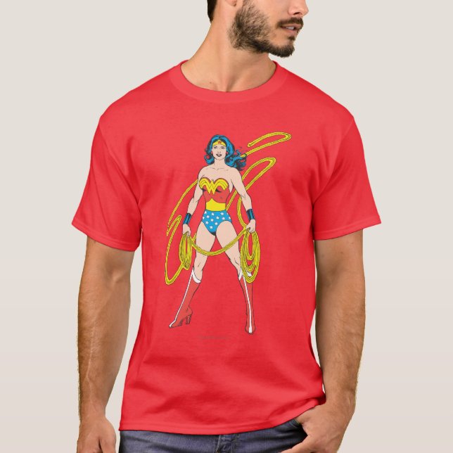 Camiseta Wonder Woman Holds Lasso 5 (Anverso)