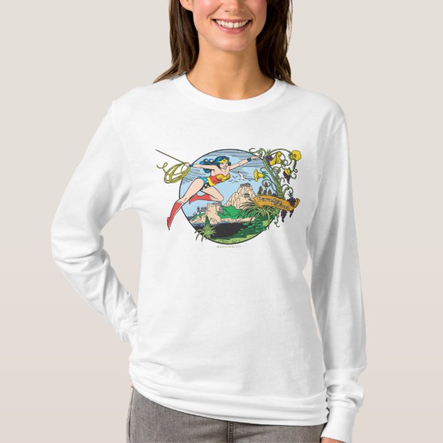 Camiseta Wonder Woman Paradise Island (Anverso)