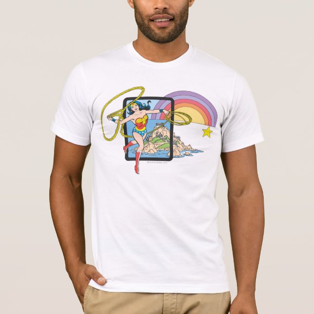Camiseta Wonder Woman Rainbow (Anverso)