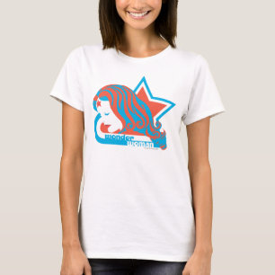 Camiseta Wonder Woman Red & Blue Star