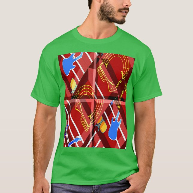 Camiseta Wonderful Music Blue Summer Vibes Geometric Romant (Anverso)