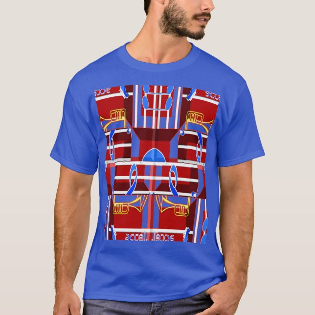 Camiseta Wonderful Music Blue Summer Vibes Geometric Romant (Anverso)