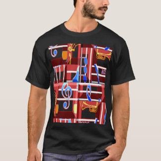 Camiseta Wonderful Music Blue Summer Vibes Geometric Romant
