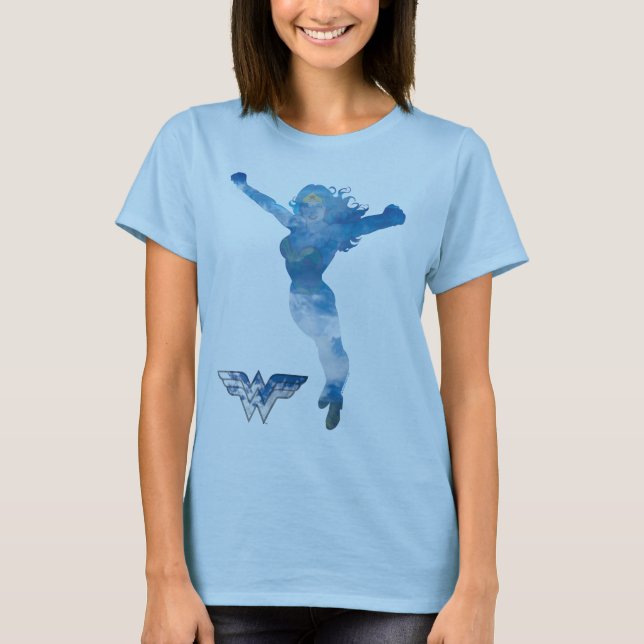 Camiseta Wonman Blue Sky Silhouette (Anverso)