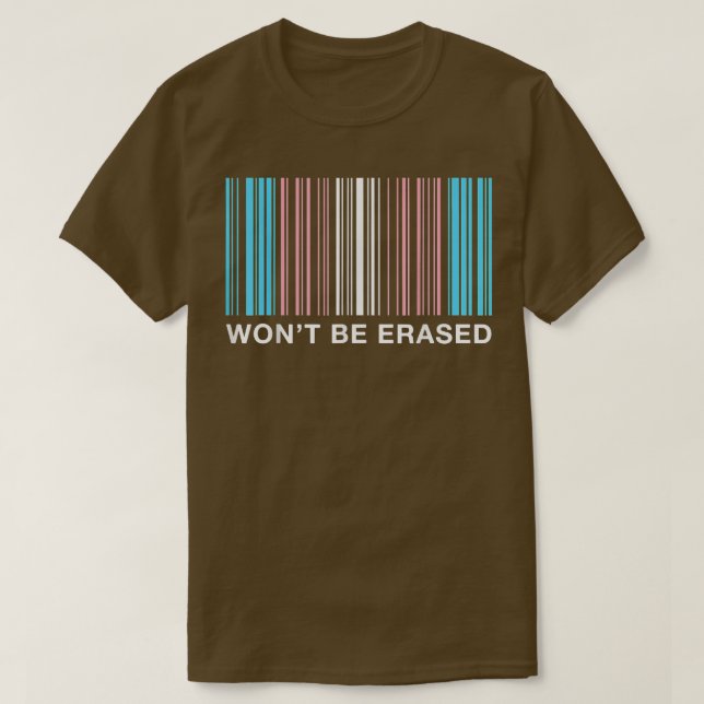 Camiseta Wontbe-Erdid del orgullo transgénero T Trans Right (Diseño del anverso)
