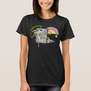 Camiseta Wonwoman Rainbow