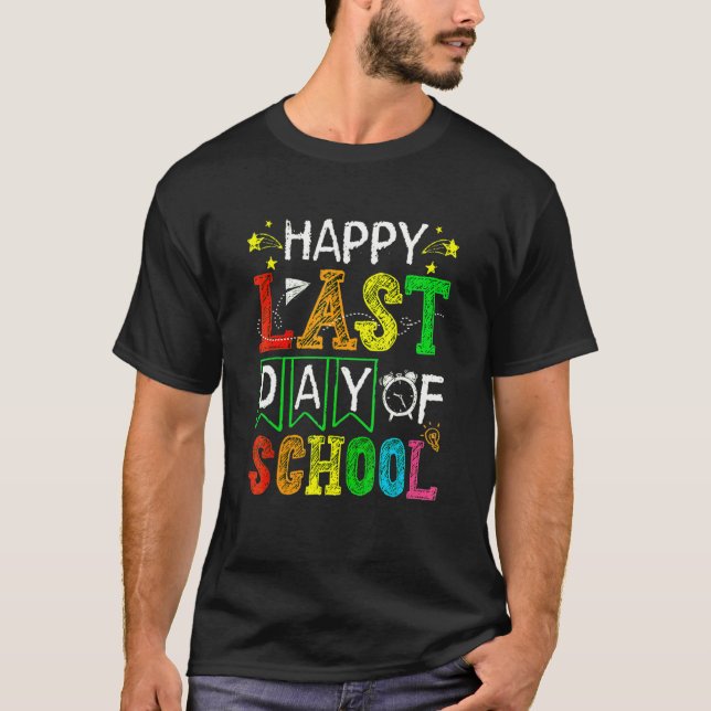 Camiseta Woo Hoo Happy Last Day Of School Students & Teache (Anverso)