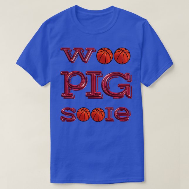 Camiseta Woo Pig Basketball (Diseño del anverso)