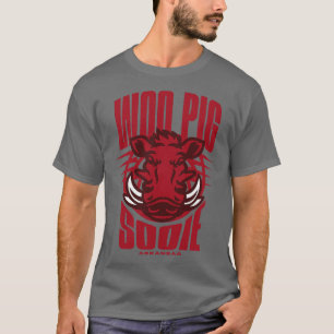 Camiseta Woo Pig Sooie en negrita rojo