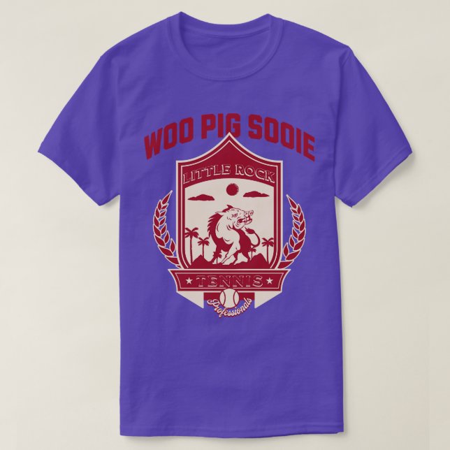 Camiseta Woo Pig Sooie Tennis Little Rock (Diseño del anverso)