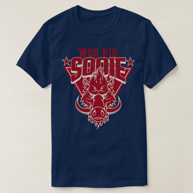 Camiseta Woo Pig Sooie Triangular (Diseño del anverso)